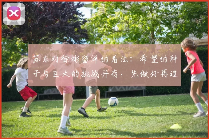 苏东对徐彬留洋的看法:希望的种子与巨大的挑战并存,先做好再追求完美